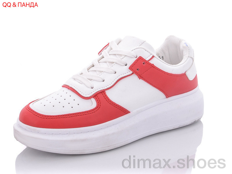 QQ shoes BK61 white-red Кроссовки