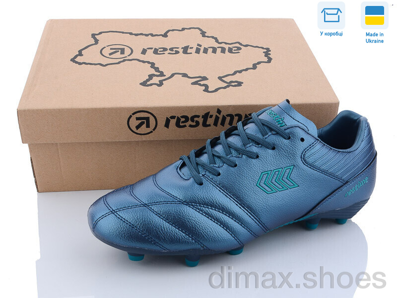 Restime DM023102-2 navy-cyan Футбольная обувь