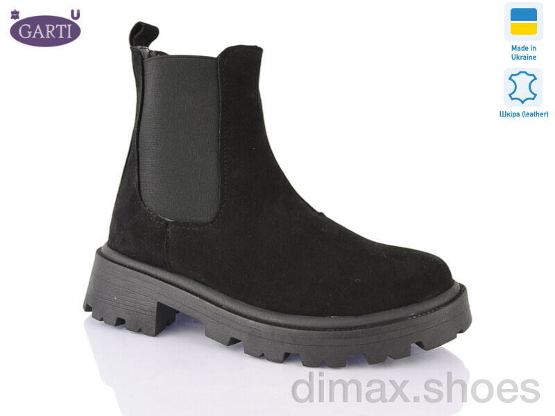 Garti 352 чорний замш