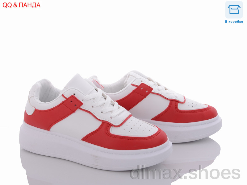 QQ shoes BK61 white-red Кроссовки