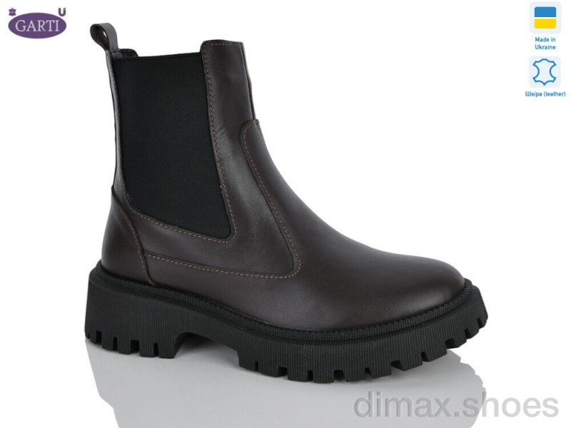Garti 361 корич шкіра байка