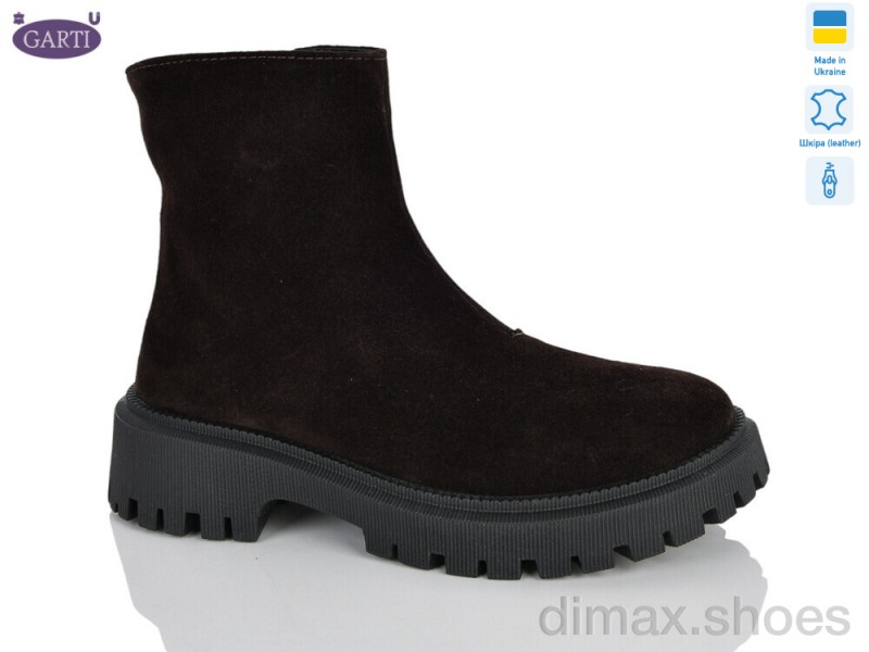 Garti 6723 корич замш хутро