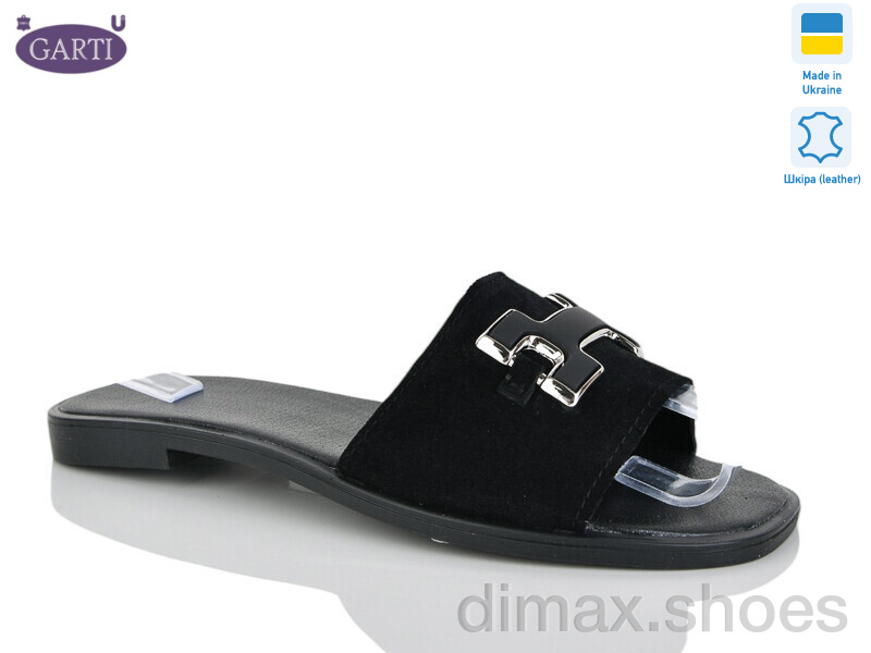 Garti 52 чорний замш