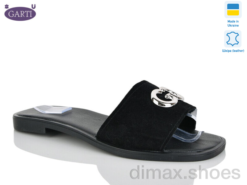 Garti 56 чорний замш