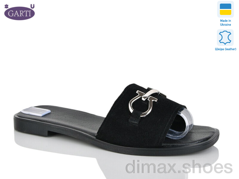 Garti 58 чорний замш