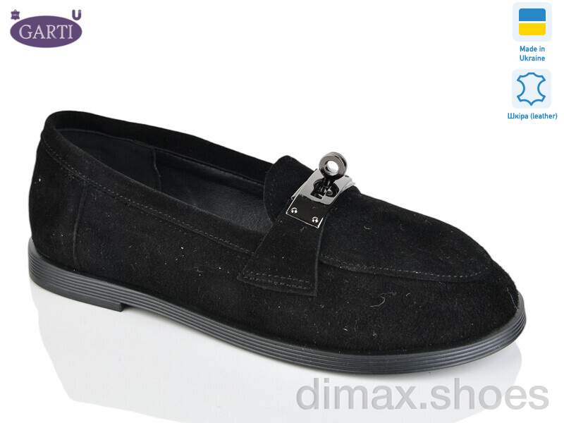 Garti 409 чорний замш