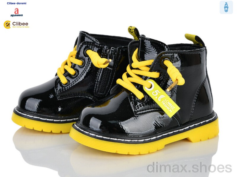 Clibee-Doremi ABC(P)708 black-yellow фліс