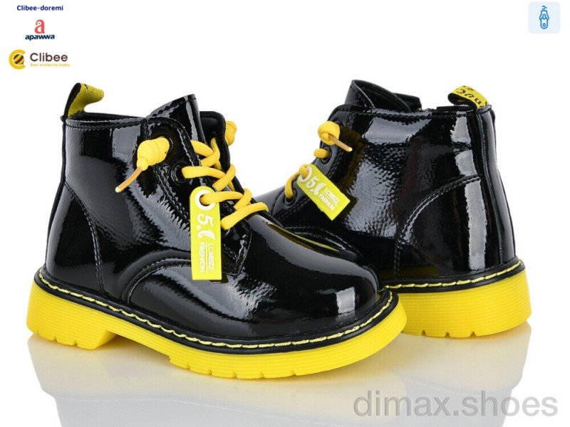 Clibee-Doremi ABC(P)708-1 black-yellow фліс