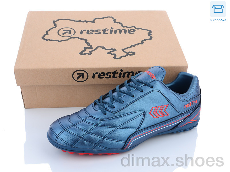 Restime DMB23671-1 navy-red Футбольная обувь
