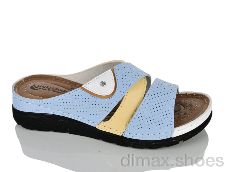 Lot Shoes 001 блакитний шкіра
