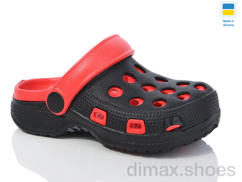 Lot Shoes H-7 чорно-червоний Кроксы