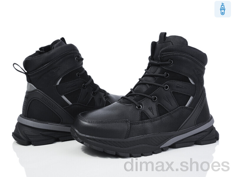 Ok Shoes D1067 black Ботинки