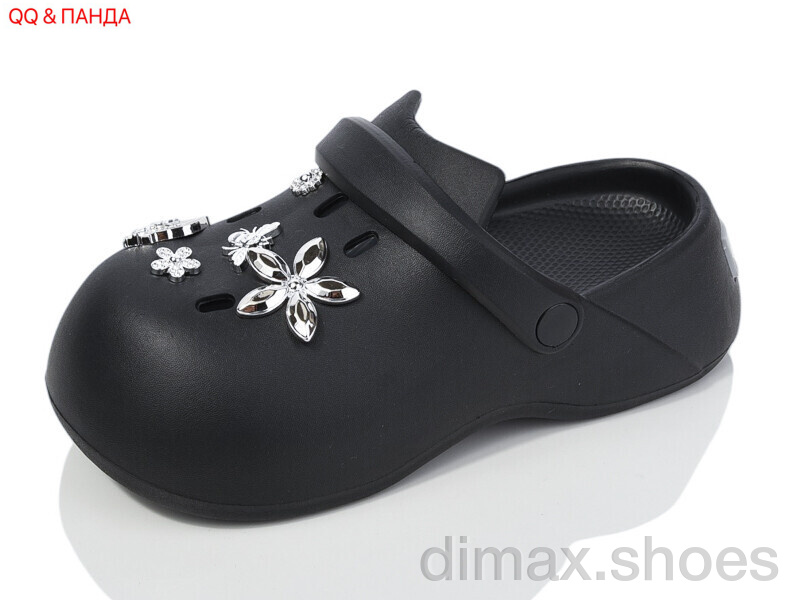 QQ shoes QQ49 black Кроксы