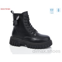 QQ shoes 5255 black Ботинки