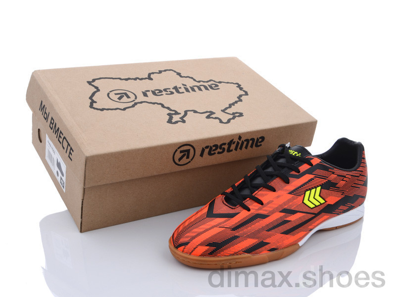 Restime DMB21419 black-orange Футбольная обувь