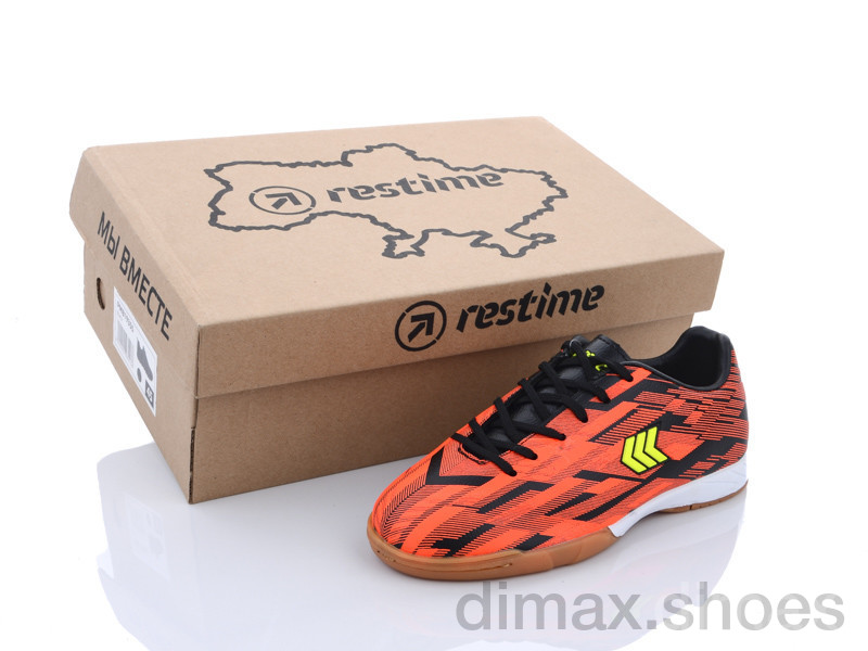 Restime DDB21419 black-orange Футбольная обувь