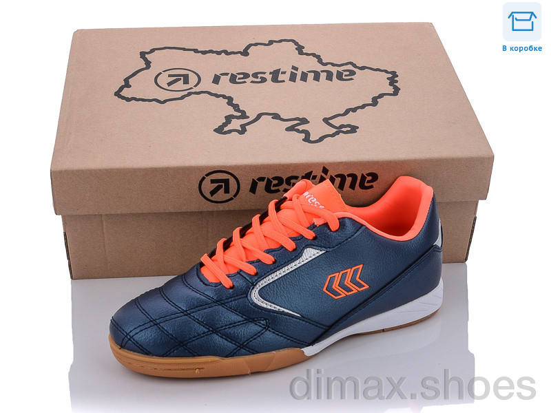 Restime DWB22030 navy-r.orange-silver Футбольная обувь
