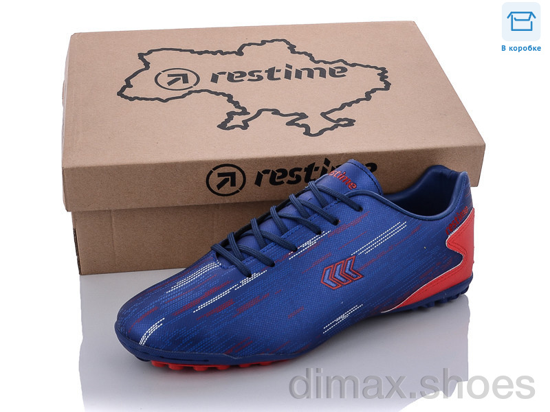 Restime DMB22040-1 navy-red-white Футбольная обувь
