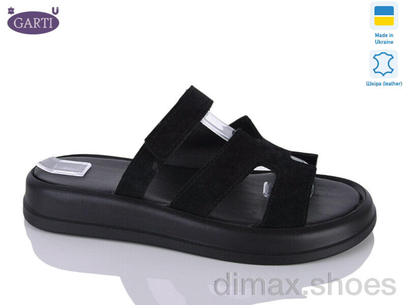 Garti 6191 чорний замш