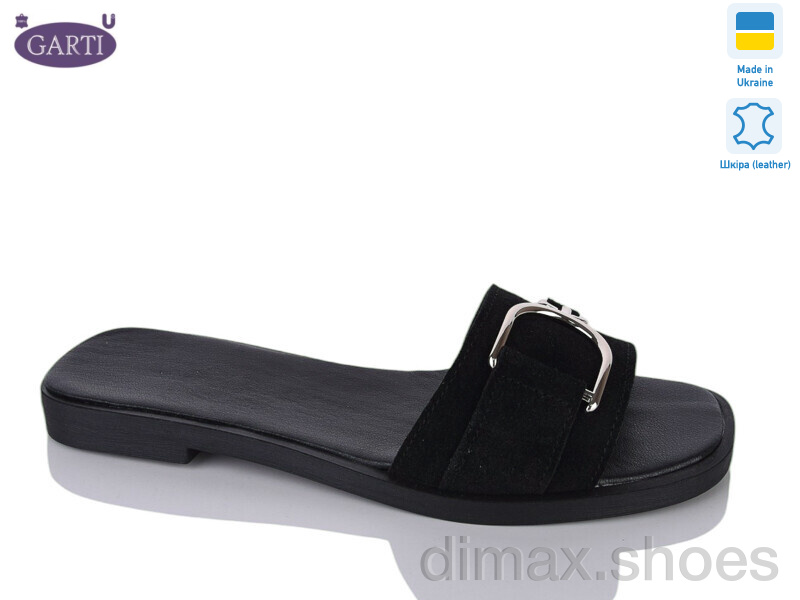 Garti 49 чорний замш