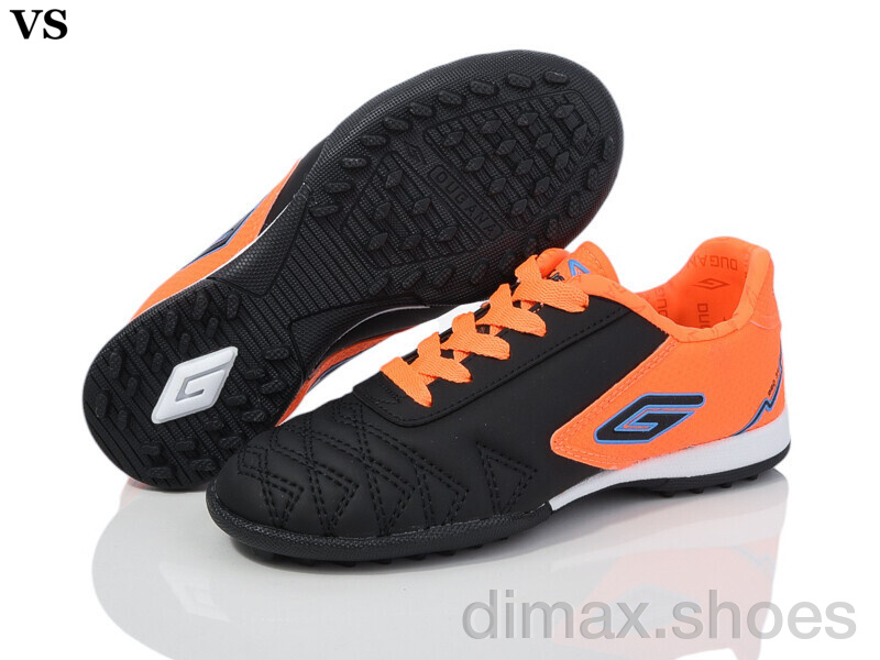 VS Дугана N01 black-orange (31-35) Футбольная обувь