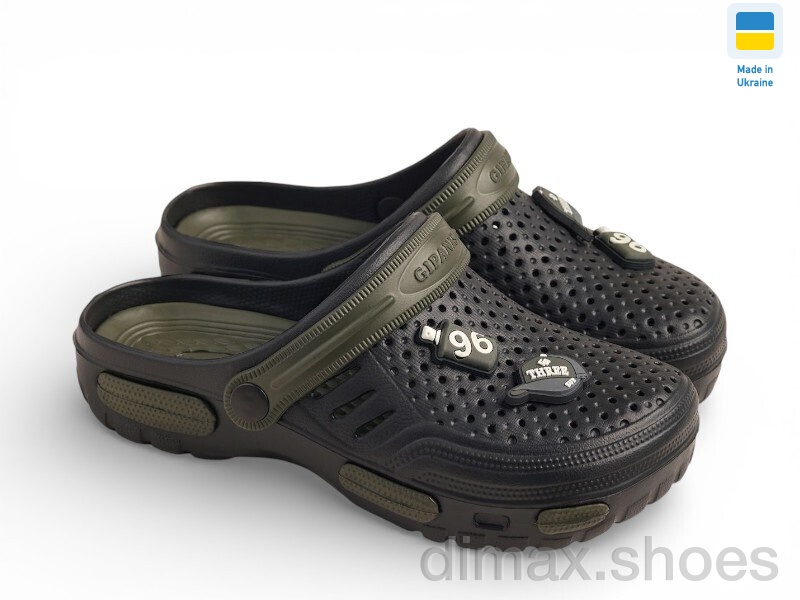 Rai shoes СД48 чорний-хакі