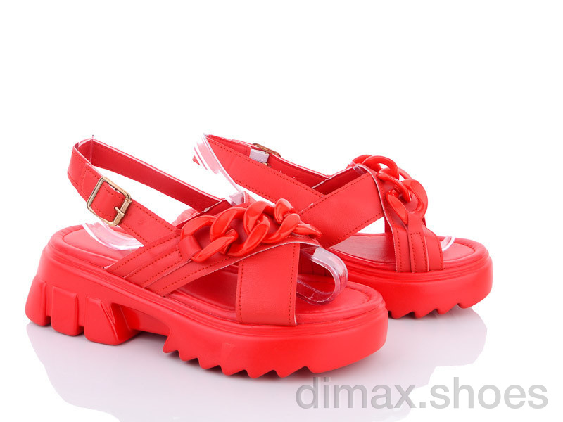 Ok Shoes L0157 red Босоножки
