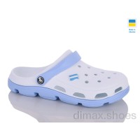 Progress Крокс Ж210 білий-блакитний