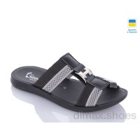 DeMur H black-grey Шлепки