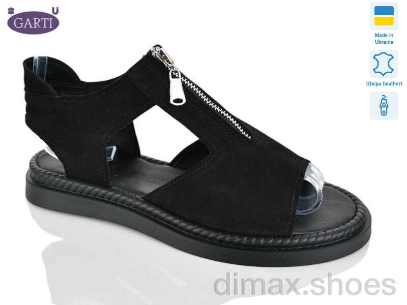 Garti 2527 чорний замш