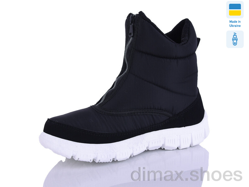 DeMur 1323 чорний біла підошва