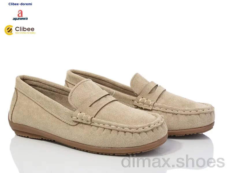 Clibee-Doremi N641 beige Мокасины