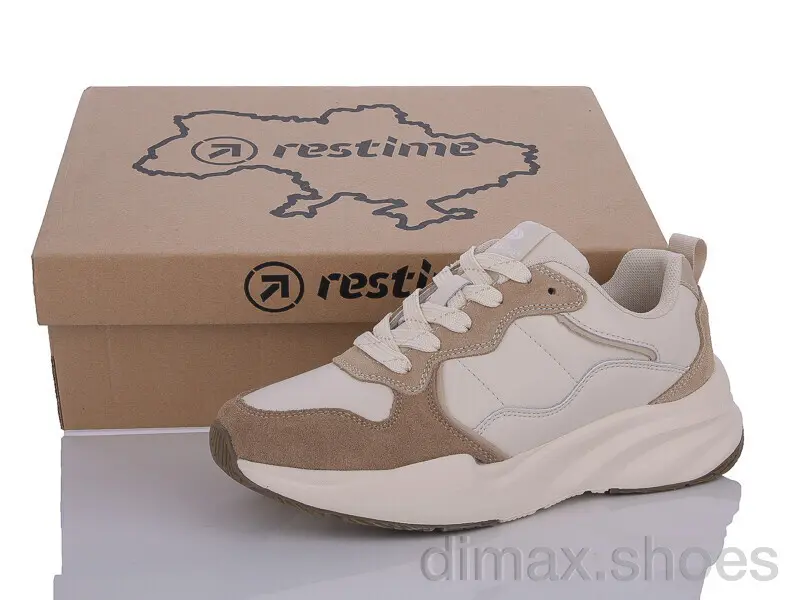 Restime AWB24014 beige Кроссовки