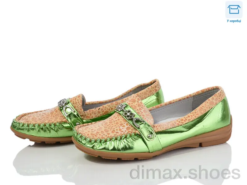 DeMur 1009-22 green Мокасины
